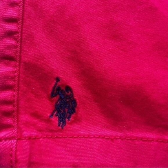 Mens US Polo Assn. Red Shorts Elastic Waist Drawstring 98% Cotton/2% Spandex 2XL - Picture 3 of 10